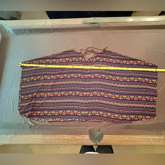 Volcom Blue/Red Peer Pressure Asymmetrical Handkerchief Hem Sundress Size Small - Picture 7 of 8